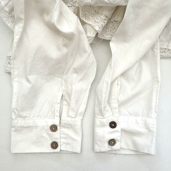 Free-est Free People La Bamba Mini Dress Tunic White Boho Top - Picture 13 of 14